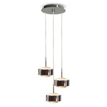 Akasztólámpa Puk Meg Maxx Drop Trio nikkel matt 3-lámpás G9 kép