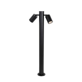 Álló kültéri lámpa fekete 80 cm IP44 állítható 2-lámpás - Duo kép