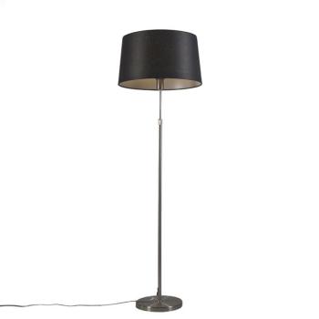 Állólámpa acélból, fekete árnyékolóval, 45 cm állítható - Parte kép