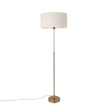 Állólámpa állítható bronz világos szürke árnyékolóval 50 cm - Parte kép