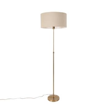 Állólámpa állítható bronz világosbarna árnyékolóval 50 cm - Parte kép