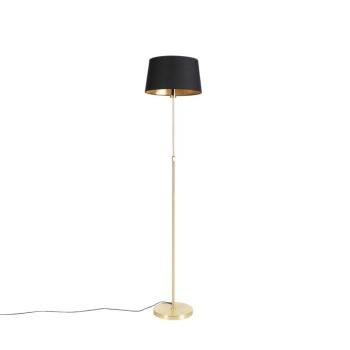 Állólámpa arany/bronz fekete árnyékolóval 35 cm állítható - Parte kép