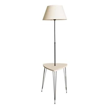  Állólámpa asztallal 1xE27/40W/230V fekete/krémes  kép