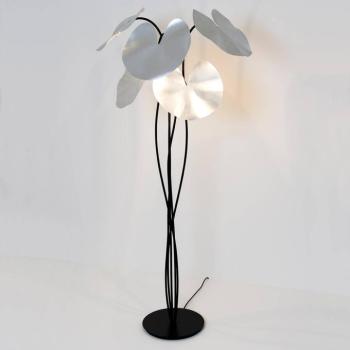 Állólámpa Controversia LED-del, ernyő ezüst kép