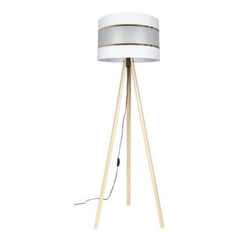  Állólámpa CORAL 1xE27/60W/230V bézs/fehér/arany  kép