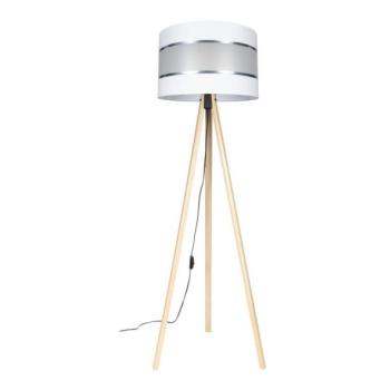  Állólámpa CORAL 1xE27/60W/230V bézs/fehér/krom  kép