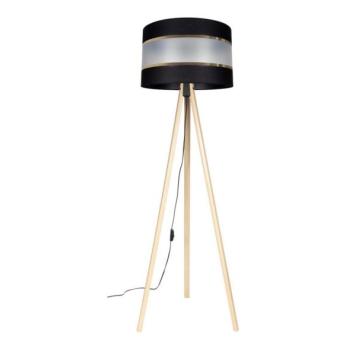  Állólámpa CORAL 1xE27/60W/230V bézs/fekete/arany  kép