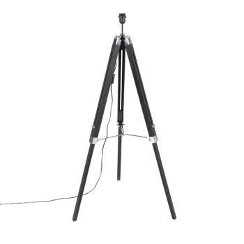 Állólámpa fekete árnyékoló nélkül - Tripod kép