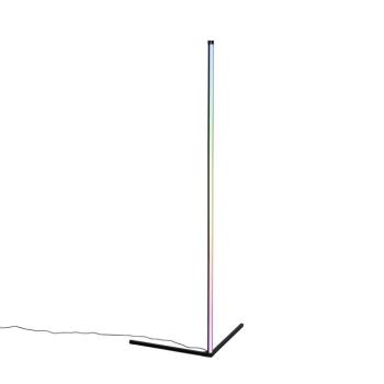 Állólámpa fekete, beépített LED-del, RGB-vel és távirányítóval - Carla kép