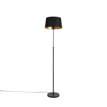Állólámpa fekete fekete árnyékolóval 35 cm állítható - Parte kép