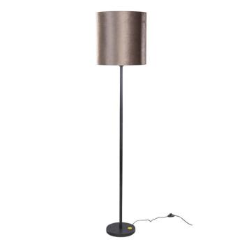 Állólámpa fekete színű, barna bársony lámpabúrával, 40 cm - Simplo kép