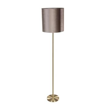Állólámpa Sárgaréz Taupe Bársony Árnyékolóval 50cm - Simplo kép