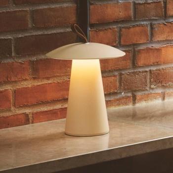 Ara To-Go LED-es újratölthető asztali lámpa, alumínium, homok kép