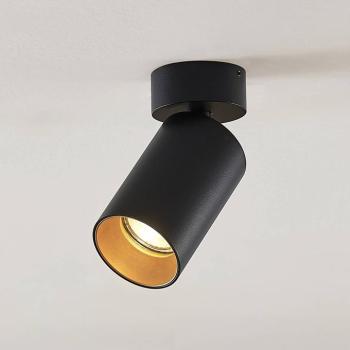 Arcchio Brinja spotlámpa, fekete, kerek, 13 cm magas, Ø 6 cm kép