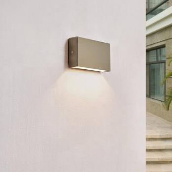 Arcchio Karline LED kültéri falilámpa, 530 lm, rozsdamentes acél, IP65 kép
