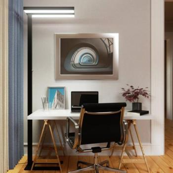Arcchio LED állólámpa Logan Basic, fekete, 6000 lm, fényerőszabályozható kép