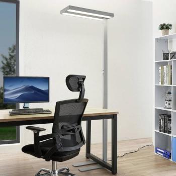 Arcchio LED állólámpa Logan Pro, ezüst, szenzoros, fényerőszabályzóval kép