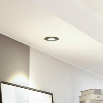 Arcchio LED-es Jyra downlight, fekete, 3000K kép