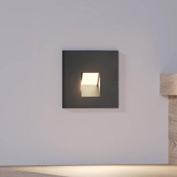 Arcchio LED-es süllyesztett lámpa Vexi, 7,5 cm x 7,5 cm, fekete, CCT kép