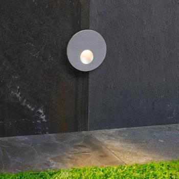 Arcchio LED-es süllyesztett lámpa Vexi, Ø 7,5 cm, ezüst, alumínium, CCT kép