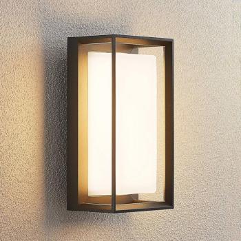 Arcchio LED fali lámpa Ismera, antracit/opal, IP65, üveg kép