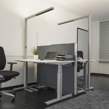 Arcchio LED irodai állólámpa Jolinda, 2 darabos szett, ezüst, 4.000 K kép