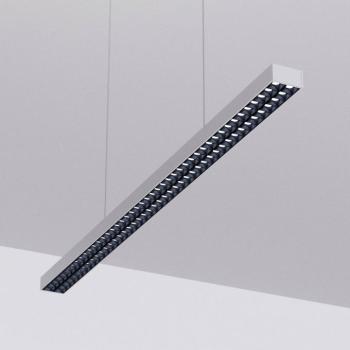 Arcchio LED irodai függőlámpa Jolinda, ezüst, 118cm, fel/le, fel/le, le kép