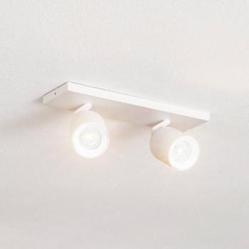 Arcchio spotlámpa Brinja, fehér, szögletes, Ø 7 cm, 2 izzós, GU10 kép