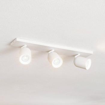 Arcchio spotlámpa Brinja, fehér, szögletes, Ø 7 cm, 3-lámpás, GU10 kép