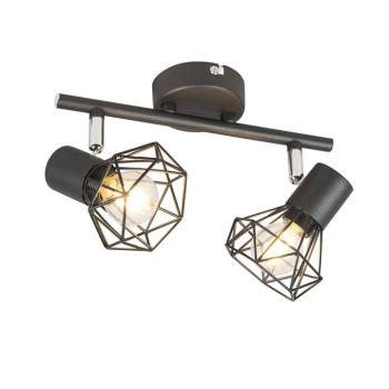 Art Deco állítható reflektor fekete 2-lámpás - Mosh 2 kép