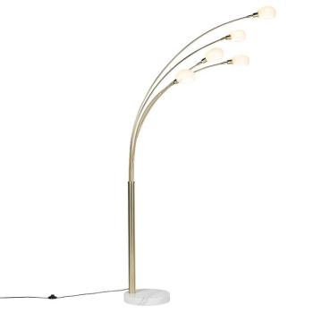 Art Deco állólámpa arany 5-lámpás - Sixties Marmo kép