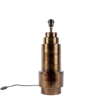 Art Deco asztali lámpa bronz árnyékoló nélkül - Bruut kép