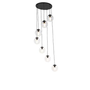 Art Deco lógó lámpa fekete 7-lámpás - Pallon kép