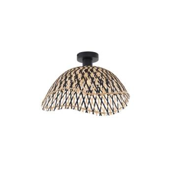 Art Deco mennyezeti lámpa fekete bambuszból 40 cm - Alka kép