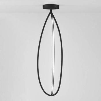 Artemide Arrival mennyezeti lámpa, App, fekete, 130cm kép