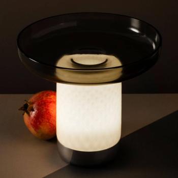 Artemide Bontà LED asztali lámpa, szürke búra kép