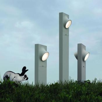 Artemide Ciclope talapzati lámpa 2 égő szürke-feh. kép