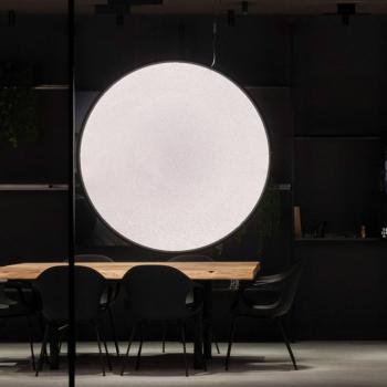 Artemide Discovery függőlámpa függőleges fekete Ø 140cm kép