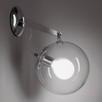 Artemide Miconos üveg fali lámpa, króm kép