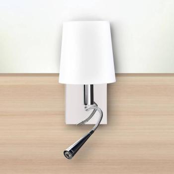 Asset fali lámpa olvasólámpával és USB-porttal kép