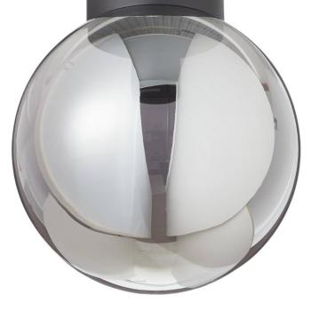 Astro mennyezeti lámpa, gömbüv., füstszür., Ø25cm kép