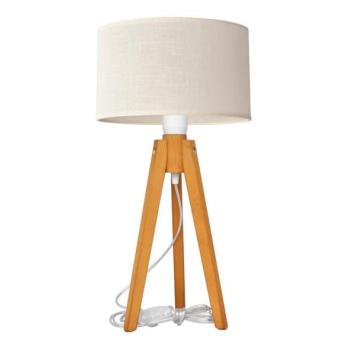  Asztali lámpa ALBA 1xE27/15W/230V krém/tölgy  kép
