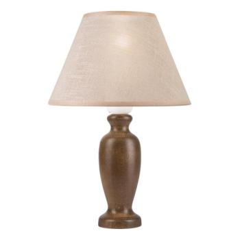  Asztali lámpa AMFORA 1xE27/60W/230V sötét barna/bükkfa  kép
