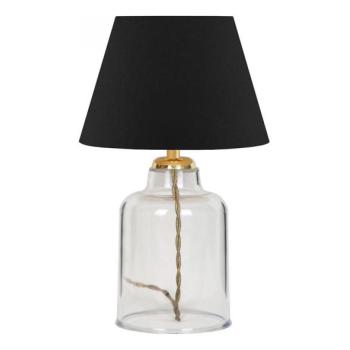  Asztali lámpa AYD 1xE27/40W/230V fekete/átlátszó  kép