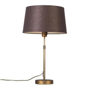 Asztali lámpa bronz barna árnyékolóval 35 cm állítható - Parte kép