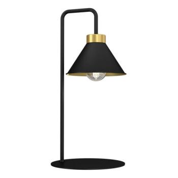  Asztali lámpa DEMET 1xE27/15W/230V fekete/arany  kép