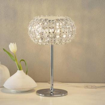 Asztali lámpa DIAMOND kristályokkal 24 cm kép