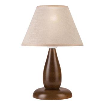  Asztali lámpa PERA 1xE27/60W/230V sötét barna/bükkfa  kép