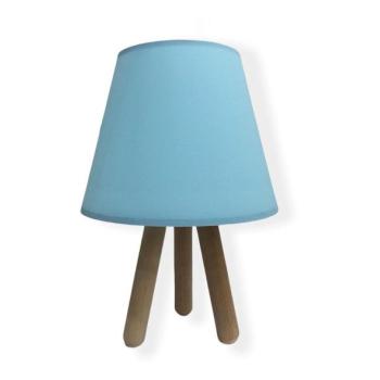  Asztali lámpa WOOD 1xE27/60W/230V kék  kép