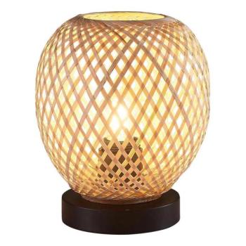  Asztali lámpa ZANZIBAR 1xE27/20W/230V átm. 18 cm bambusz  kép